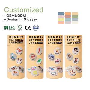 Giáo dục đồ chơi bộ nhớ phù hợp với trò chơi bằng gỗ chip vòng ống giấy bao bì câu đố trò chơi cho trẻ em - Product Image 1