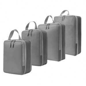 4 Sacs de rangement pour articles essentiels de voyage, cubes de compression pour valise, accessoires de bagages - Product Image 4