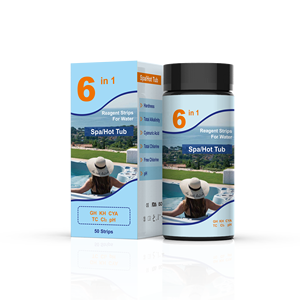 Merydi nhà máy bán buôn 6 trong 1 nước Kit kiểm tra cho hồ bơi bồn tắm nước nóng <span class=keywords><strong>ph</strong></span>át hiện <span class=keywords><strong>pH</strong></span> Kiểm tra dải - Product Image 1