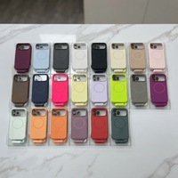 Nouvelle coque de téléphone de luxe magnétique en silicone véritable antichoc avec protection d'objectif et emballage pour iPhone 18 Pro Max