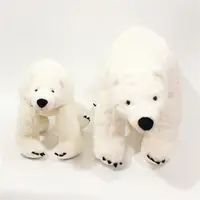 Juguetes de peluche de animales para niños, oso polar suave, gran oferta