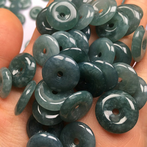 Factory <strong>Wholesale</strong> 13-16mm Water Blue Guatemalan Jadeite <strong>Jade</strong> Donut - Product Image 1