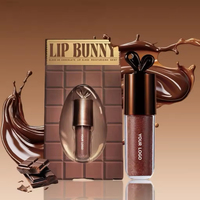 Vente en gros Lip Bunny Gloss à lèvres liquide longue tenue hydratant waterproof végétalien aux herbes Marron Chocolat Chatoyant Café