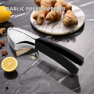 Prensa y pelador de ajo de aleación de zinc Manuel, herramienta de cocina de metal para triturar verduras, incluido el ajo - Product Image 6