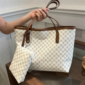 Bolsos de Cuero de Lujo al por Mayor para Unisex 2024, Dos Asas, Cierre Abierto, Suaves, Impermeables, Portátiles, Decorados con Perlas y Diamantes - Product Image 1