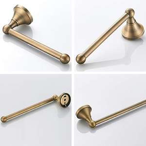 Laiton rétro papier hygiénique rouleau porte-serviettes en acier supports de cuisine accessoires de salle de bain - Product Image 4