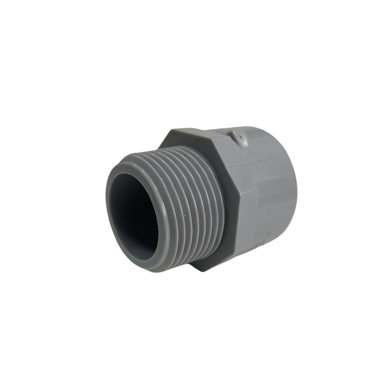 1 Inch Grey PVC Male Thread Terminal Adapter Straight Connector ...