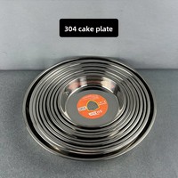 Assiette ronde jetable en acier inoxydable 304 Yolecen pour usage domestique, pour la cuisson à la vapeur de nouilles de riz, de gâteaux mille-feuilles, de rouleaux de riz