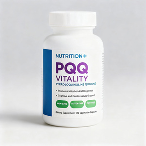 OEM/ODM 200mcg Natural PQQ Cápsulas Pyrroloquinoline Quinone Suplementos para la energía Cerebro Corazón Salud Excluidos Mujeres embarazadas - Product Image 1