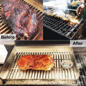 Raspador de barbacoa de madera con mango largo, espátula de limpieza duradera, herramienta de cocina multiusos - Product Image 4
