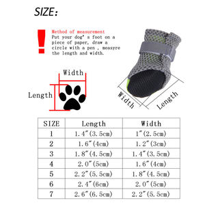 4Pcs Chaussures antidérapantes d'hiver pour chiots Chaussures imperméables antidérapantes pour chiens Bottes de pluie et de neige pour chiens Chiot Chat <span class=keywords><strong>Chihuahua</strong></span> Pet Paw Care - Product Image 6