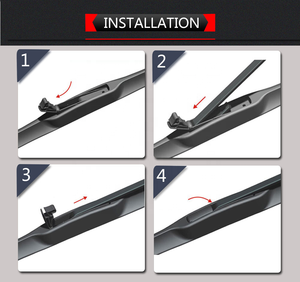 Essuie-glaces Kction, lames d'essuie-glaces universelles pour pare-brise automobile, lame d'essuie-glaces hybride 18, hybride à trois étages, autres accessoires extérieurs - Product Image 6