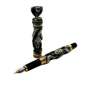 Jinhao-pluma estilográfica Cobra, pluma artística de metal de lujo, las <span class=keywords><strong>mejores</strong></span> <span class=keywords><strong>marcas</strong></span> - Product Image 1