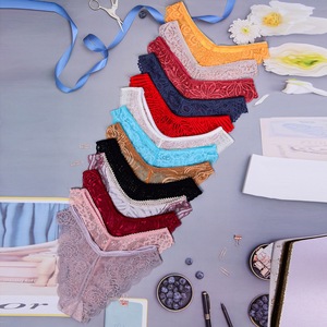 Precio bajo Alta calidad Stock Estilos mixtos Panty Encaje de algodón Mujeres Mezcla de Damas Impreso Bragas elegantes Sexy Panty Pics - Product Image 4