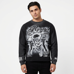 For Hustle <b>Men's</b> Regular Fit Short Sleeve <b>Turtleneck</b> Eco-Friendly Silk Screen Printed Jersey 100% Cotton Formal <b>Black</b> - Product Image 6