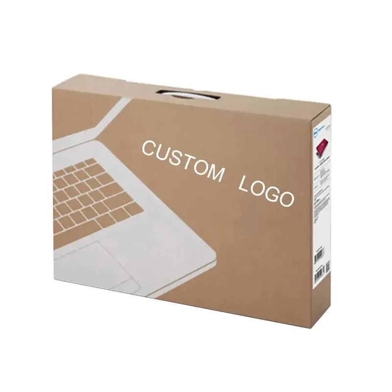 Custom Size Carton White Laptop Verpakking Verzenddoos Goedkope Zwarte Laptop Box Met Inzetstukken