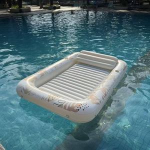 Lit flottant gonflable pour bronzage, taille et couleur personnalisées, <span class=keywords><strong>PVC</strong></span>, oreiller pour adultes, lit <span class=keywords><strong>de</strong></span> bronzage, lit flottant pour l'eau - Product Image 1