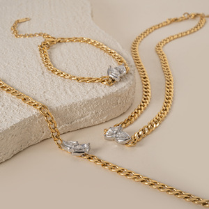 CE-Zertifizierung Edelstahl Wassertropfen Zirkon Anhänger Halskette Perfekt für Lässige und Dennoch Schicke Outfits - Product Image 6