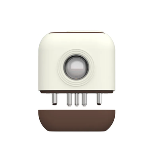 Brosse de massage électrique 2-en-1 pour le cuir chevelu avec applicateur d'huile capillaire et lumière rouge et bleue ciblée pour la croissance des cheveux et l'application sur la tête - Product Image 1