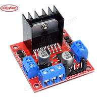 #13d023 Chipskey L298N Módulo de controlador de motor de puente en H dual para módulos electrónicos de control de potencia y paso a paso de robot de coche inteligente
