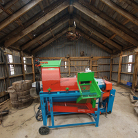 Nouvelle condition moteur multifonctionnel maison batteuse pour maïs soja sorgho arachide éplucheur avec nouveau moteur pour le décorticage