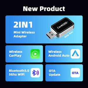 Wired to <b>Wireless</b> Carplay & <b>Android</b> <b>Auto</b> WiFi Dongle Portable OBD2 Touch Control Online Upgrade Plug Play ZC12B - Product Image 2