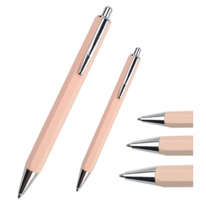 Hexagonal Click Metal Manufacturer Wholesale Office Stationery Gift Ballpoint <b>Pen</b> With Custom Logo Advertising Printed - Product Image 1