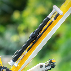 Mini <span class=keywords><strong>pompe</strong></span> à vélo en alliage d'aluminium Gonfleur de vélo de route MTB avec <span class=keywords><strong>pompe</strong></span> à pneu au sol <span class=keywords><strong>pour</strong></span> gonfler les pneus de mini vélo - Product Image 2
