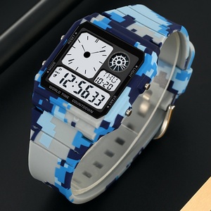 Nouvelle montre sport numérique pour homme, étanche 5ATM, alarme, multifonctionnelle, bracelet en PU, montre sport personnalisée étanche 2347 - Product Image 3