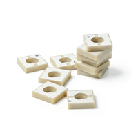 Pzt-5a Keramik Piezo 4.2*4.2*1 mm ID 2mm Pelat Piezoelektrik Persegi