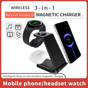 Venta caliente de fábrica soporte de cargador inalámbrico rápido para iPhone 16-12 Samsung S20 <span class=keywords><strong>Apple</strong></span> <span class=keywords><strong>Watch</strong></span> 8/7 Samsung Galaxy 6/<span class=keywords><strong>5</strong></span> estación de carga - Product Image 4