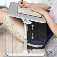Bureau Portable pliable en cuir PU pour ordinateur Portable, plateau de lit réglable, Table