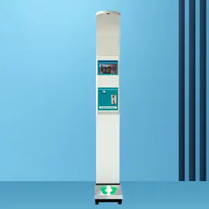 Escala ultrasónica de altura y peso BMI Máquina Expendedora de peso de altura con impresora
