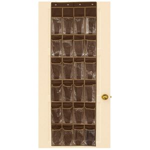 24 Mesh Pockets Eco-Friendly 30L Capacity Foldable Hanging <b>Shoes</b> Organizer Bag with 4 Door <b>Hooks</b> - Product Image 4