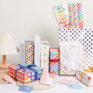 Wholesale High Quality Birthday <b>Tissue</b> Rolls Colorful Minimalist Packaging <b>Wrapping</b> <b>Paper</b> Roll Uperior Craftsmanship - Product Image 1