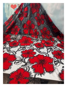 Blinglace sâu rượu vang hồi giáo nhung đính cườm sequin thêu ren vải majlis Rèm Cửa & Arabic trang trí nhà - Product Image 6