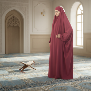 Hijab de prière une pièce respirant grande taille pour femmes musulmanes - Product Image 3