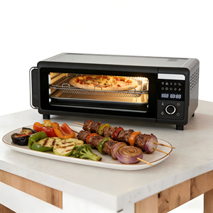 <span class=keywords><strong>Four</strong></span> à pizza électrique numérique 18L avec convection 1700W, 10 préréglages, contrôle NTC, double chauffage, acier inoxydable, pour pizzas de 12 pouces - Product Image 1