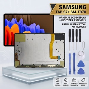 Écran LCD d'origine pour Samsung Galaxy Tab S7+ <span class=keywords><strong>T970</strong></span>, assemblage d'écran tactile et numériseur de remplacement - Product Image 1
