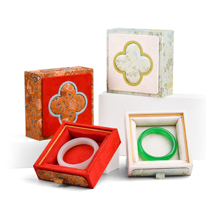 Jinsky Palace Style Silk Brocade Drawer <b>box</b> Rectangular Case for <b>Necklace</b>, Bracelet, Bead Bracelet,Seal for Packaging - Product Image 4