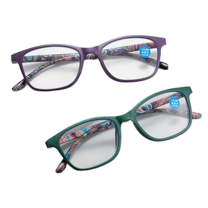 Lunettes de lecture pour femmes, monture fine verte, vente en gros, lunettes carrées, <span class=keywords><strong>correction</strong></span> de la presbytie +350 - Product Image 1