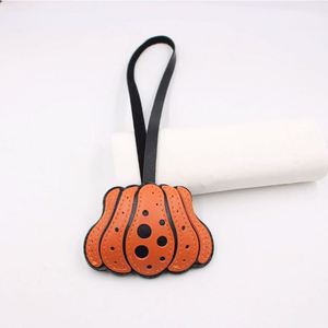 Hot Selling PU Leather Pumpkin KeyChain Cute Beautiful Halloween <b>Bag</b> <b>Charm</b> Fashion <b>Bag</b> Pendant Festival Gift - Product Image 2