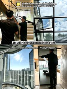 ฟิล์มติดกระจก 3M Prestige 70 ป้องกันรังสียูวี ฟิล์มตกแต่งกระจกสถาปัตยกรรมเพื่อความเป็นส่วนตัว ฟิล์มฝ้า 3M ฟิล์มกรองแสงรถยนต์สำหรับบ้าน - Product Image 1