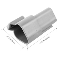 JRready Deutsch DT Wasserdichtes Steckverbinder-Set 3-polig mit # 16 solide Kontakte, 14-20 AWG – Hochleistungsanwendungen für Marine und Transport.