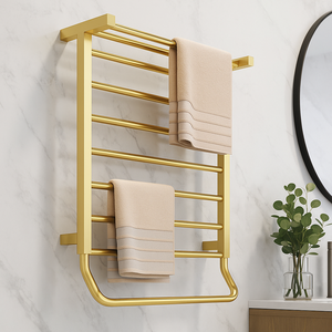 <span class=keywords><strong>Radiateur</strong></span> chauffe-serviettes mural électrique <span class=keywords><strong>haut</strong></span> <span class=keywords><strong>de</strong></span> <span class=keywords><strong>gamme</strong></span> moderne en acier inoxydable finition chromée pour usage hôtelier - Product Image 5