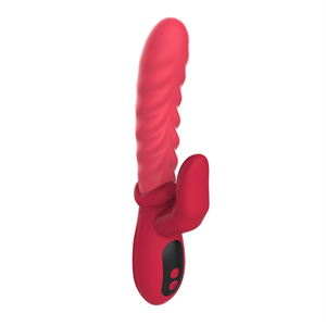 Donne perline rotanti massaggiatore riscaldamento spinta Dildo <span class=keywords><strong>G</strong></span> punto clitoride aspirazione figa stimolare bacchetta telescopico coniglio vibratore - Product Image 3