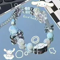 Bracelet extensible en pierres naturelles avec chat et papillon, cordon élastique, unisexe, réglable, bijoux tendance, cadeau