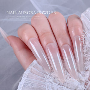 Hndo ผงทำเล็บแบบโครเมียมหลายเม็ดสีอุปกรณ์ตกแต่งเล็บกระจกสีขาวโครเมี่ยม - Product Image 5