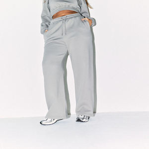 Jogging personnalisés avec logo, taille haute, jambes larges, pantalon décontracté pour femmes, pantalon de sport - Product Image 2