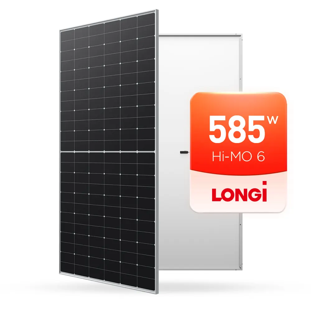 EU Stock Longi Hi-mo 6 Mono Solarmodule 550W 570W 580W 585W Bifacial Solar Pv Module Preis Hersteller In China Jiangsu